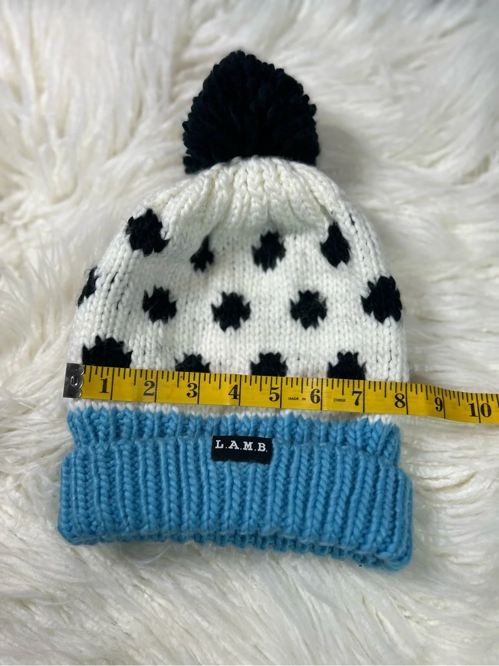 L.A.M.B. x Burton Collab Beanie🩵🤍🖤 - Picture 6 of 8